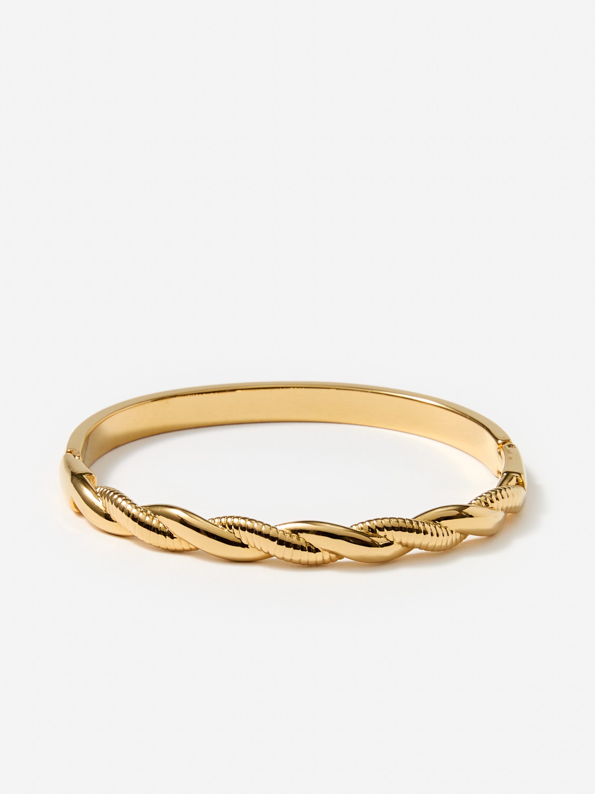 J.McLaughlin Women's Twist Hinged Bangle Gold