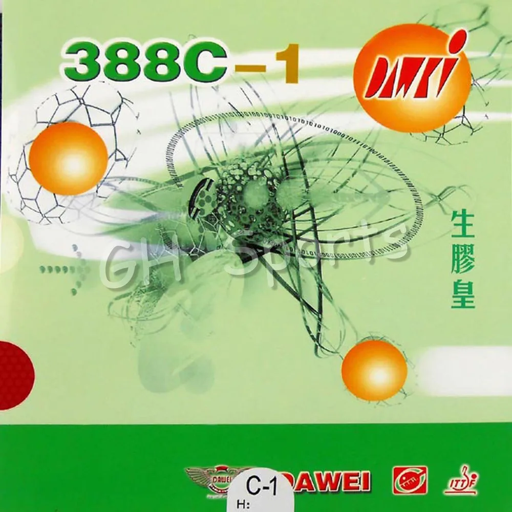 Dawei 388C-1 King of Medium Pips Out Table Tennis Rubber Without Sponge Topsheet OX