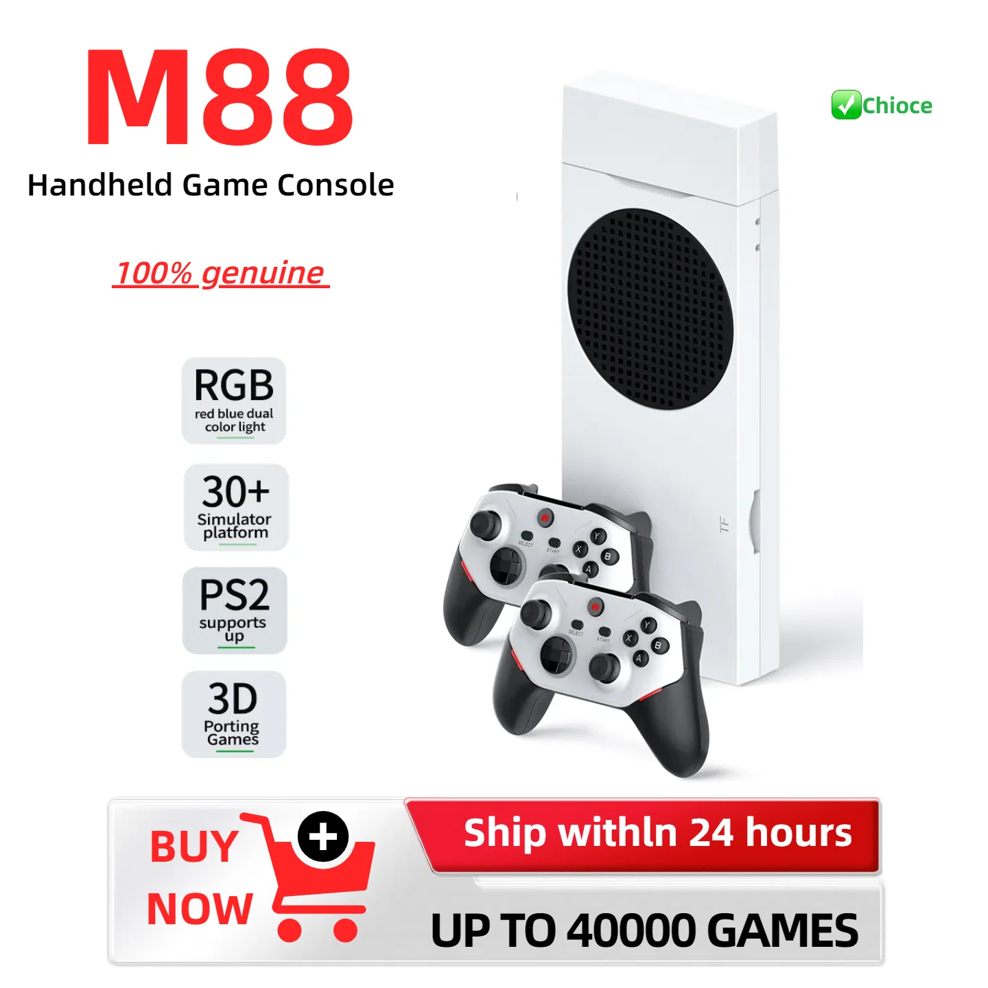 2025 M88 Console de jeu vidéo intégré 30000 jeux contrôleur sans fil TV jeu bâton 4K HD rétro Mini lecteur de jeu portable