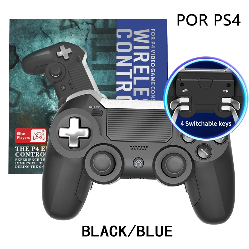 Manette de jeu sans fil Bluetooth pour PS4, contrôleur de jeu pour PC, Console de jeu PS4