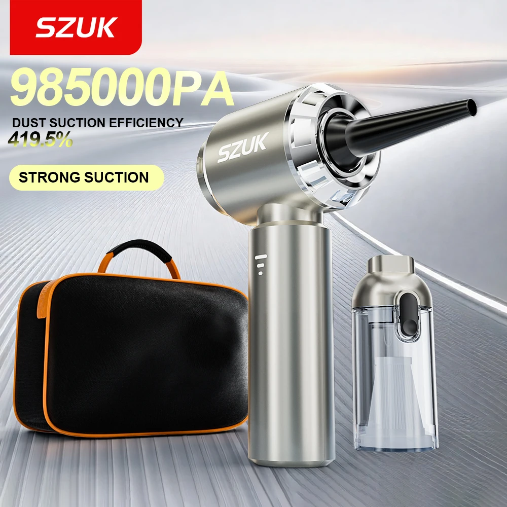 SZUK aspirateur de voiture 985000PA aspiration puissante Machine de nettoyage sans fil nettoyeur sans fil aspirateur à main Portable aspirateurs sans fil aspirateur pour voiture aspirateur voiture