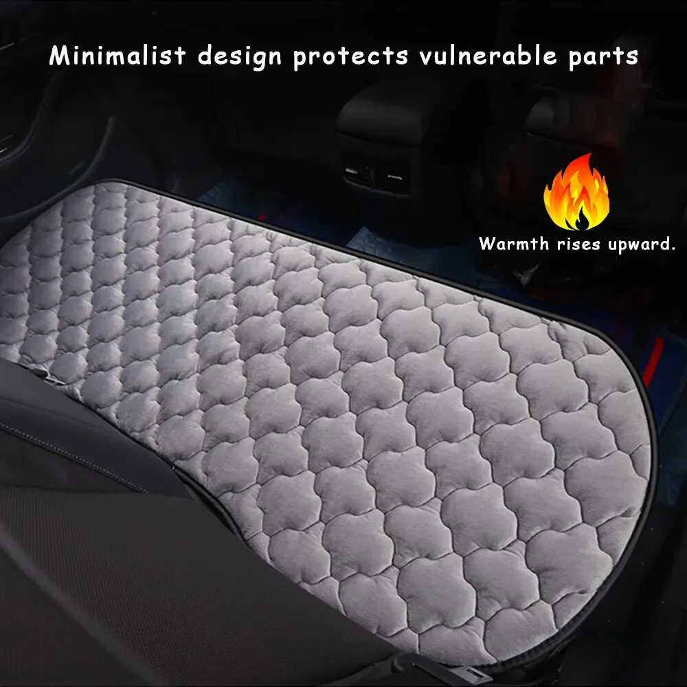 Winterwarmer SUV-Autositzbezug – universelles Kissen, atmungsaktive Schutzmatte vorne und hinten, Auto-Innenzubehör Image