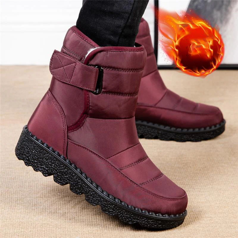 Schnee frauen Stiefel Flache Schuhe Frau Wasserdichte Damen Schuhe Warm Halten Stiefeletten Leichte Stiefel Für Frauen Botas Mujer