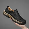 Handgenähte modische Herren-Loafer, einfarbige Low-Top-Freizeitschuhe, einfache trendige Slip-On-Sneaker, Herrenschuhe für alle Jahreszeiten, tägliche Büro-Business-Schuhe, große Herrenschuhe