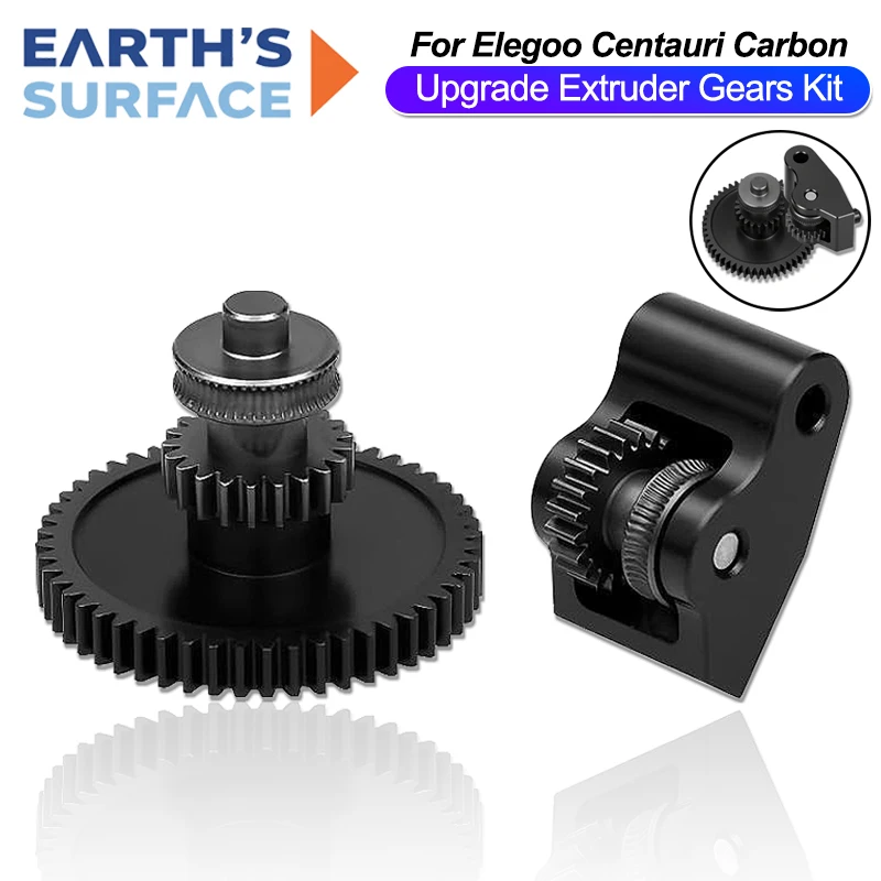 Extruder-Getriebesatz aus gehärtetem Stahl für Elegoo Centauri Carbon, verschleißfest, hochwertiges SKD11-Material, Getriebe, 3D-Drucker-Teile Image