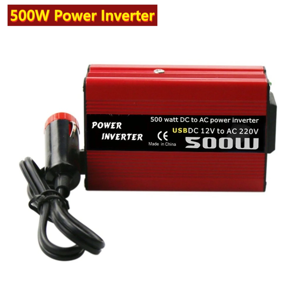 500W DC zu AC Power Converter DC 12V zu 110V 220V AC Auto Inverter Automatische Transformator mit Dual USB Auto Adapter 100% Marke Image