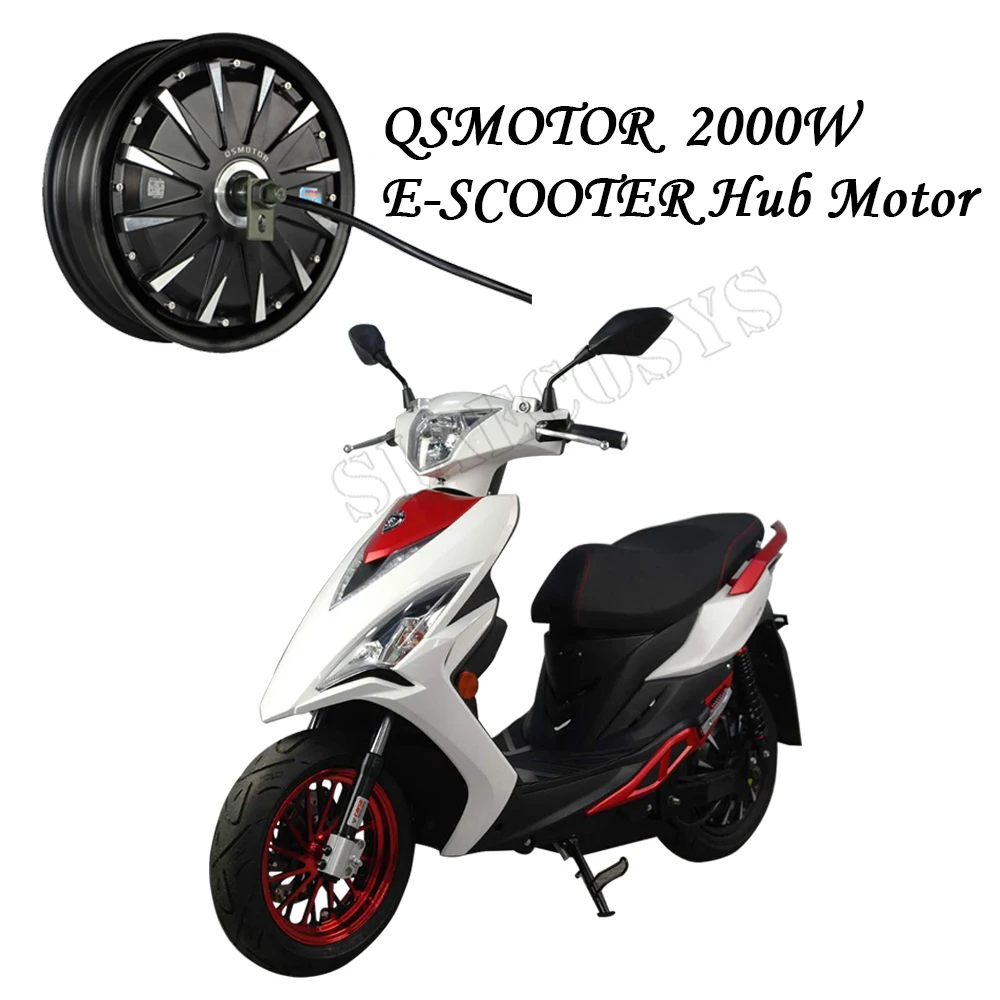 Motore QS 12 pollici 2000W 260 V1.12 Motore BLDC 60kph Vendita calda Motore con mozzo ruota senza spazzole e senza ingranaggi per scooter elettrico