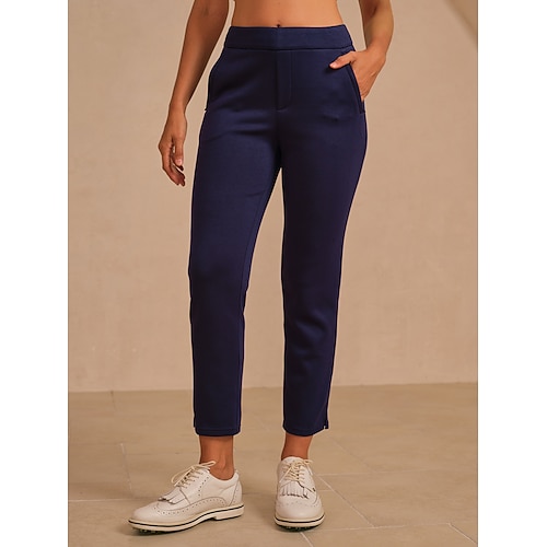 Damen Golfhosen Dunkelgrau Schwarz Marinenblau Hosen Damen-Golfkleidung, Kleidung, Outfits, Kleidung Image