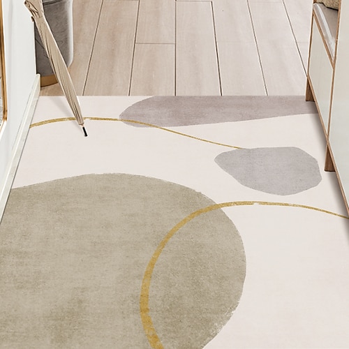 Weihnachts-Badezimmer Fußmatte für Eingangsbereich niedlicher Cartoon Faux Cashmere dick weicher rutschfester maschinenwaschbarer Boden Teppich saugfähig fleckenresistent langlebig pflegeleicht Image