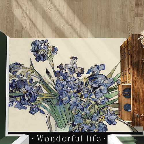 Eingangsbereich Türmatte für Wohnküche Flur Weich Rutschfest Maschinenwaschbar PVC Boden Teppich Ölmalerei Kunstdesign Fleckenresistent Wasserdicht Einfach zu reinigen Innen dekorativer Teppich Image