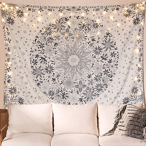 Tapisserie Banner Decke Mandala Böhmische Boho 3D Schlafzimmer Wohnzimmer Wohnheim Jugendzimmer Studentenwohnheim Wandveranda Wohndeko Image