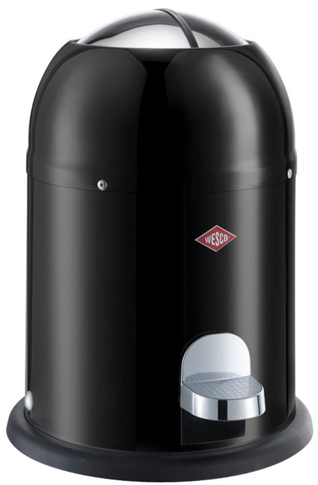 Kosmetikeimer WESCO "Mini Master", schwarz, B:26,4cm H:36cm T:26,4cm, Stahlblech, Mülleimer, Kosmetikeimer, 6 Liter