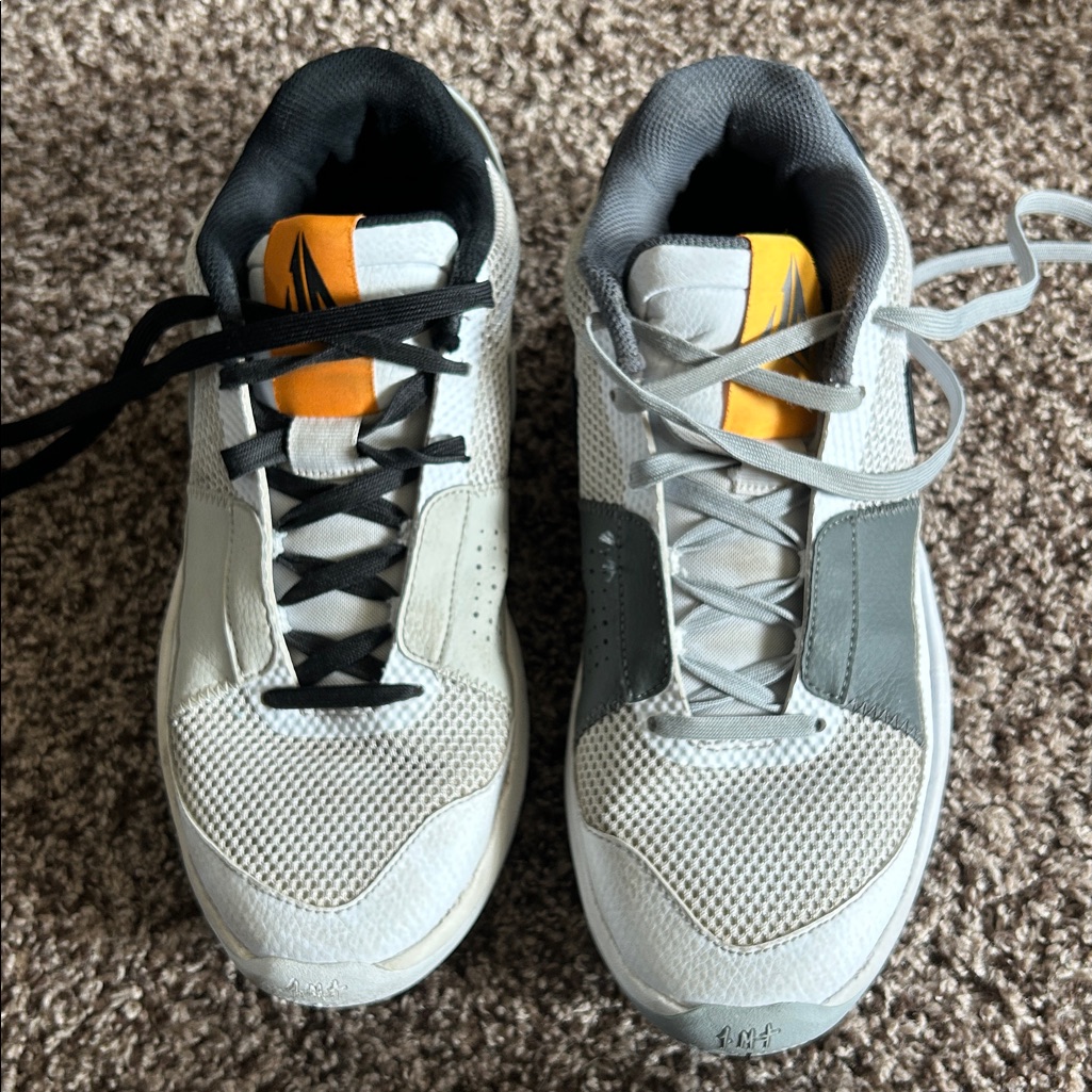 Nike Shoes | Like New Nike Ja 1 Basketball Shoe Light Ja Morant Mens Shoe Size 9 . | Color: Gray/Orange | Size: 9