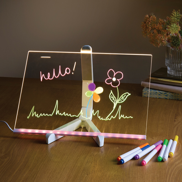 LED-Schreibtafel mit Stiften, Bourne & Hollins Image