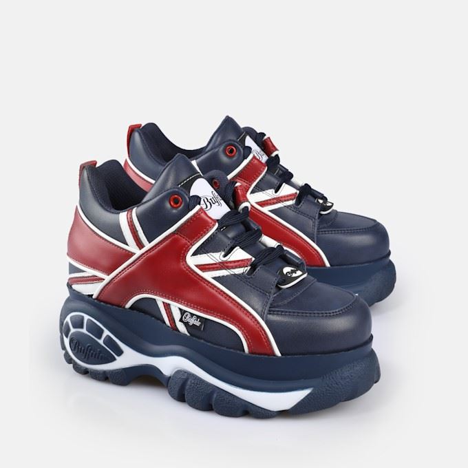 Buffalo 1339-14 Damen Sneaker Aus Blauem Leder Image