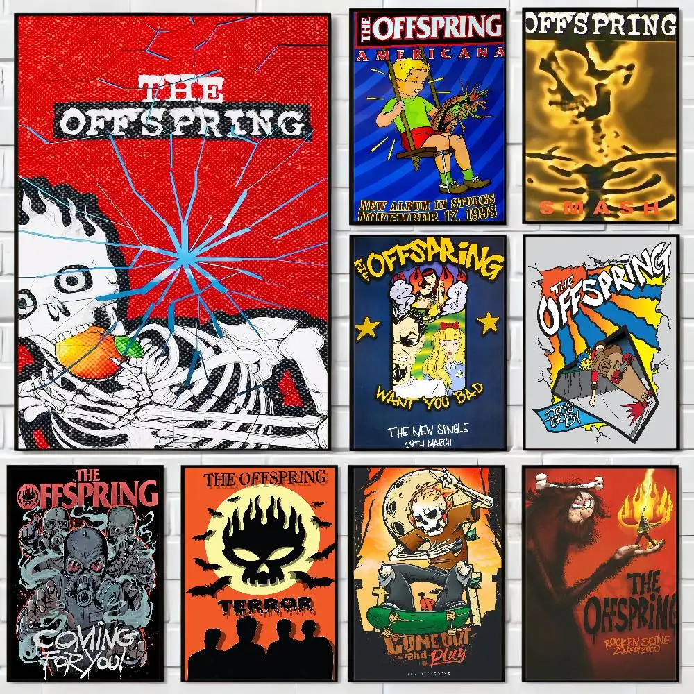 Pop Punk Band T-The Offsprings Film Sticky Poster Whitepaper Aufkleber DIY Zimmer Bar Cafe Poster Wandaufkleber