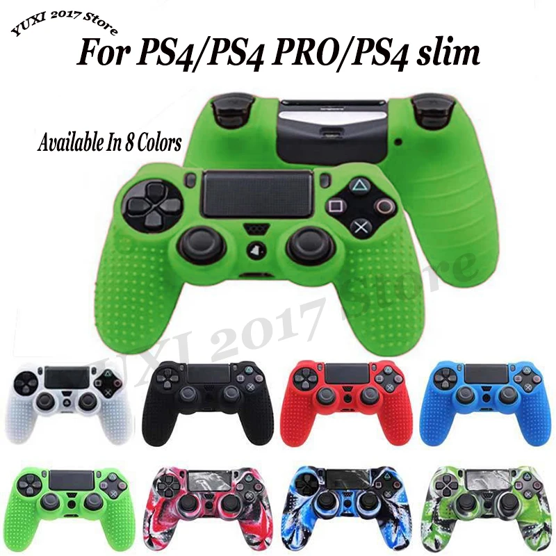 Rutschfeste weiche Silikon-Schutzhülle, Camouflage-Schutzhülle, geeignet für PS4/PS4 PRO/PS4 Slim Controller Image