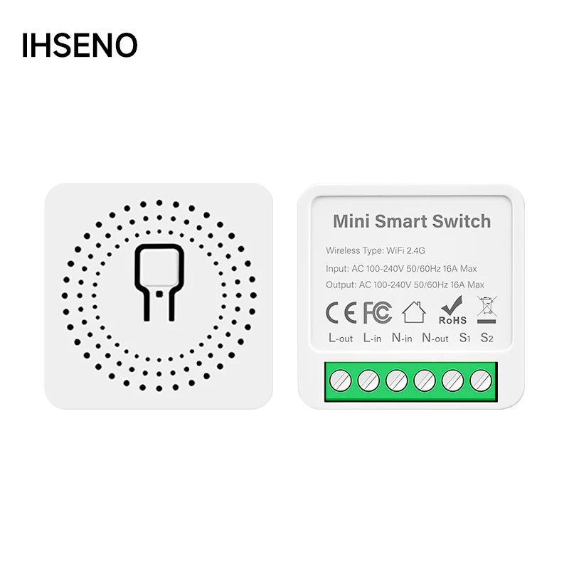 Tuya Smart Home WLAN Intelligenter Lichtschalter DIY 16A Schutzschalter Relaismodul Alexa Google Sprachsteuerung Image