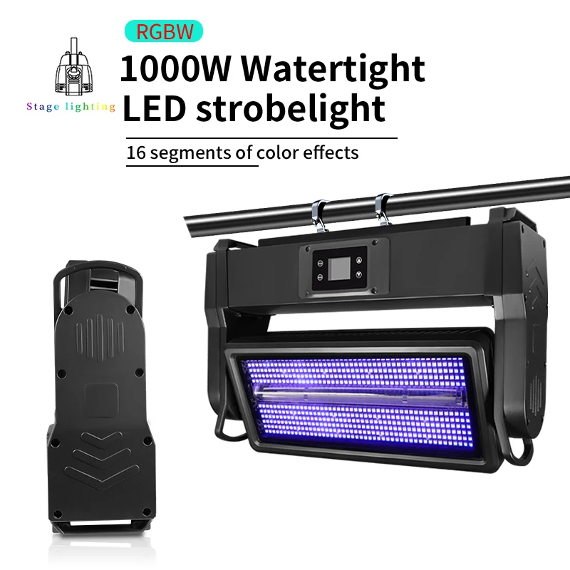 1000 W DMX superhelle DJ-Wandfluter-Lichtleiste, LED-Blitzlicht, geeignet für Außenauftritte, wasserdichte Stroboskop-Moving-Head-Lichtleiste Image
