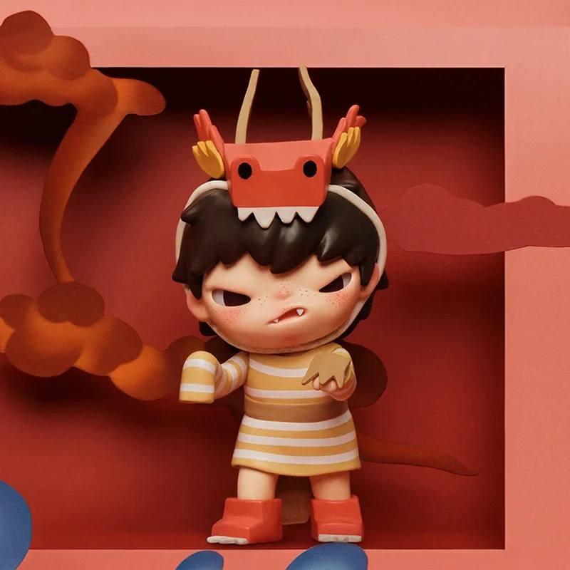 POP MART Loong präsentiert die Treasure Series Blind Box Toys Guess Bag Mystery Box Mistery Caixa Actionfigur Surpresa süßes Modell