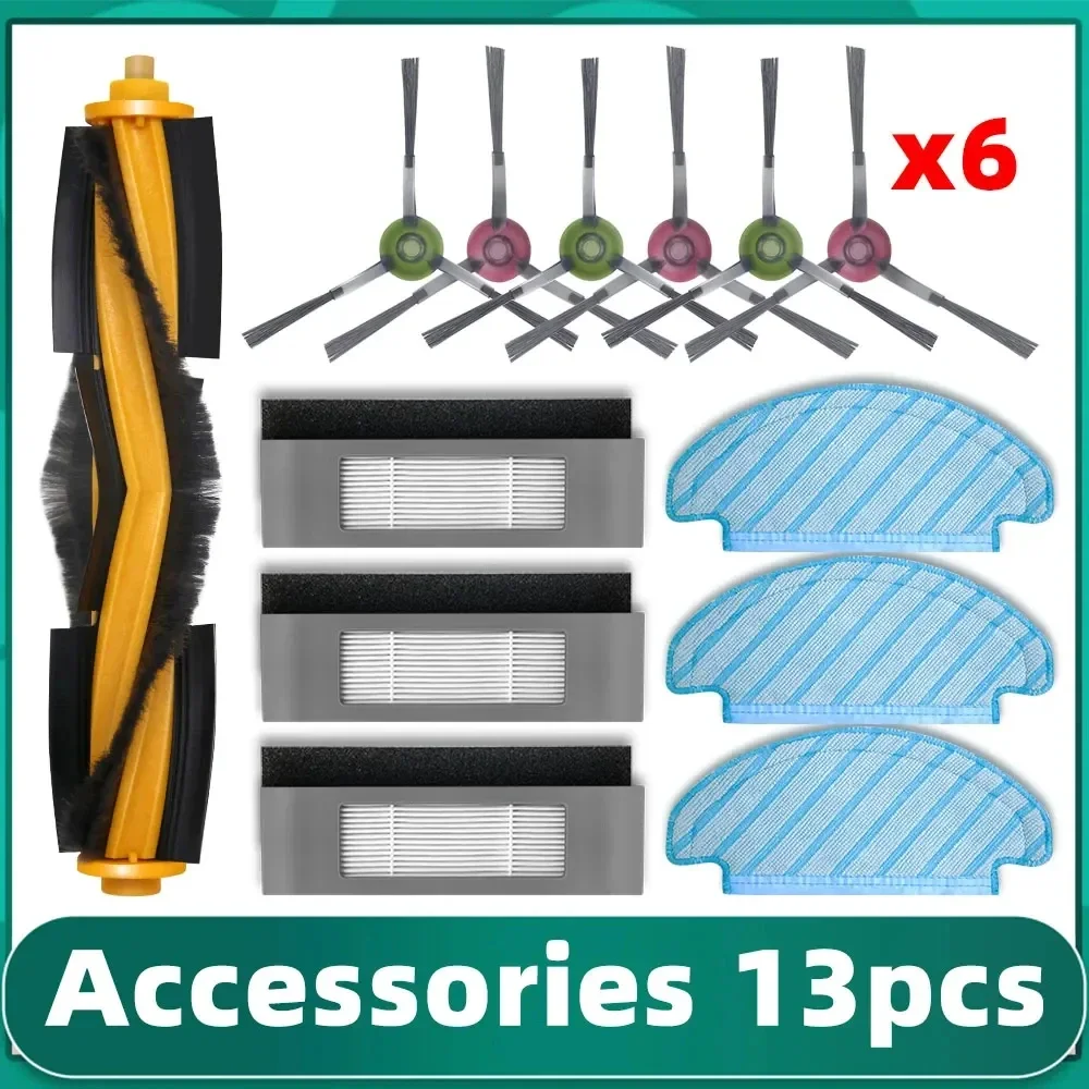 Für Ecovacs Deebot N8 PRO T8 T8 AIVI Yeedi 2 Hybrid Vac Roboter Staubsauger Ersatz Hepa-Filter Hauptseite Pinsel Mopp Teil Image