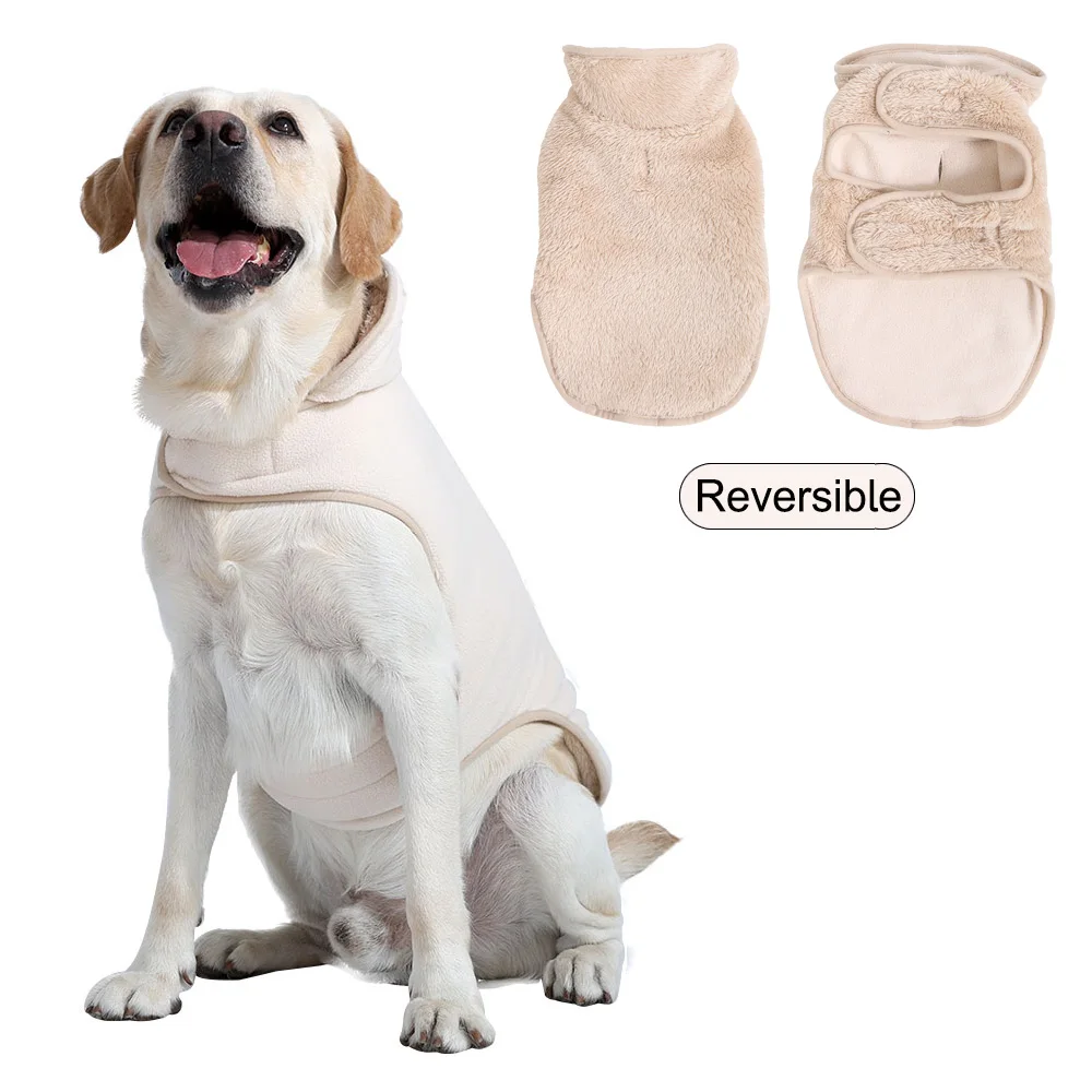 Winter Haustier Hund Warme Fleece Jacke Mantel Für Kleine Große Hunde Einstellbare Welpen Kleidung Golden Retriever Outfits Labrador Kostüm Image