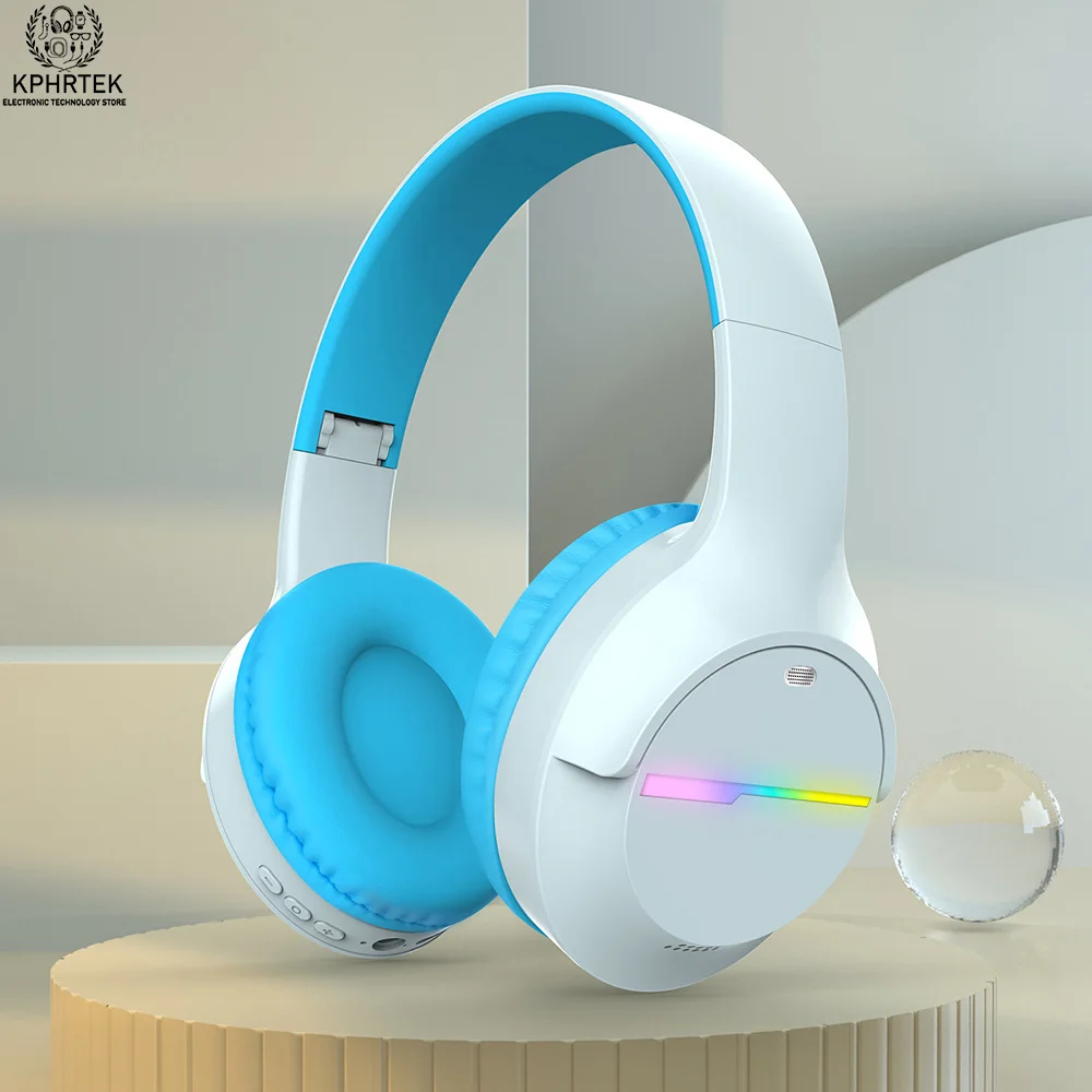 Auricolare Bluetooth illuminato a LED M9 Auricolare wireless pieghevole stereo over-ear Ultra 350mAh Durata 10 ore Bassa latenza