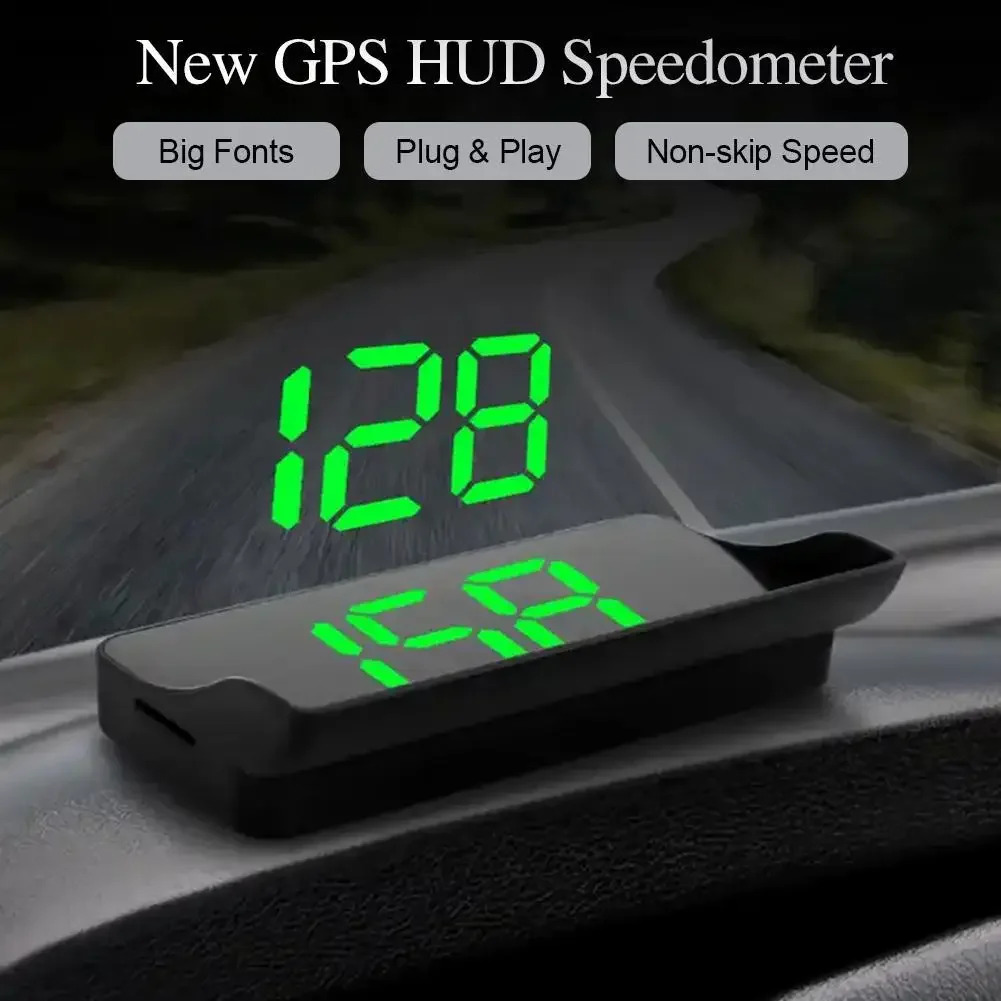M2 Head Up Display GPS HUD Digital Tacho Plug Und Play Universal Autos Große Schrift KMH Windschutzscheibe Projektor Auto Zubehör Image