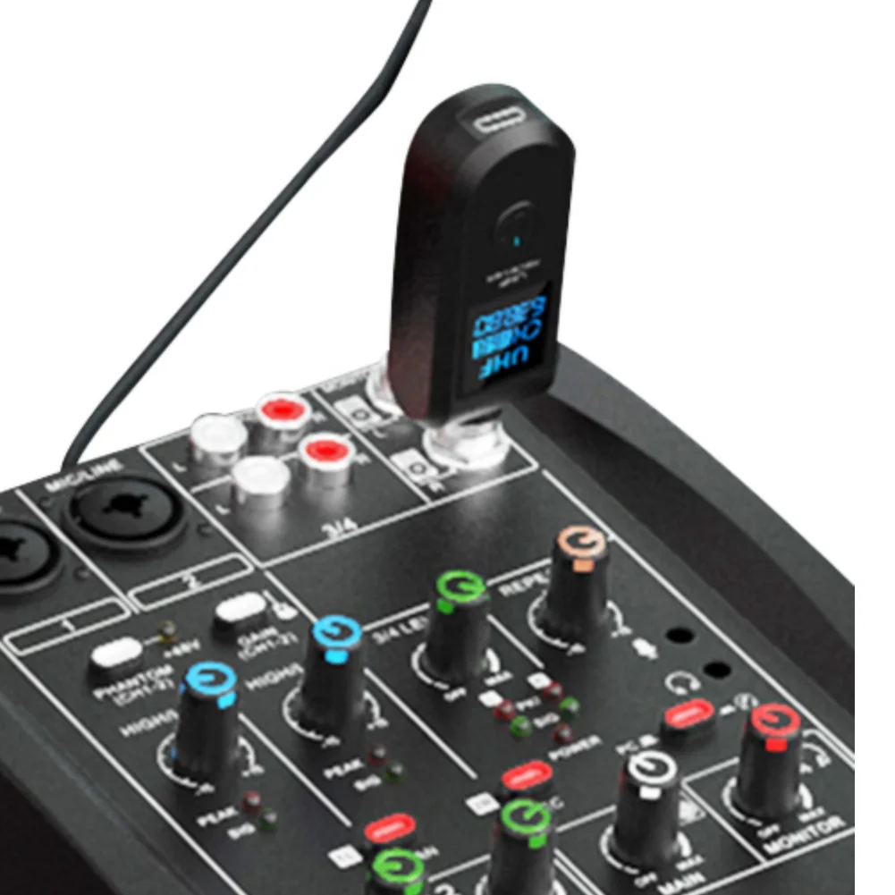 XLR-Sender und -Empfänger, wiederaufladbares Mikrofon, drahtlose Systemmikrofone, verkabelt mit drahtlosem System für dynamisches Mikrofon Image