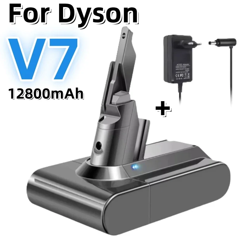 Original 12800 mAh 21,6 V Lithium Für Dyson V7 Batterie Ersatz für Motorhead Pro Trigger V7 Tier Auto + Boot flauschigen SV11Batterie Image