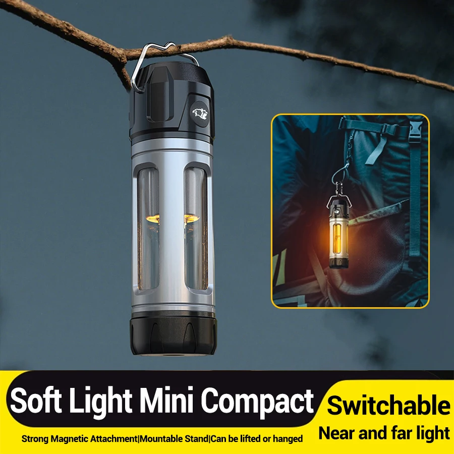 Superhelle LED-Campinglampe USB C wiederaufladbare Taschenlampe Wolframfilament tragbare Lampe im Freien wasserdichte Campingzeltlampe