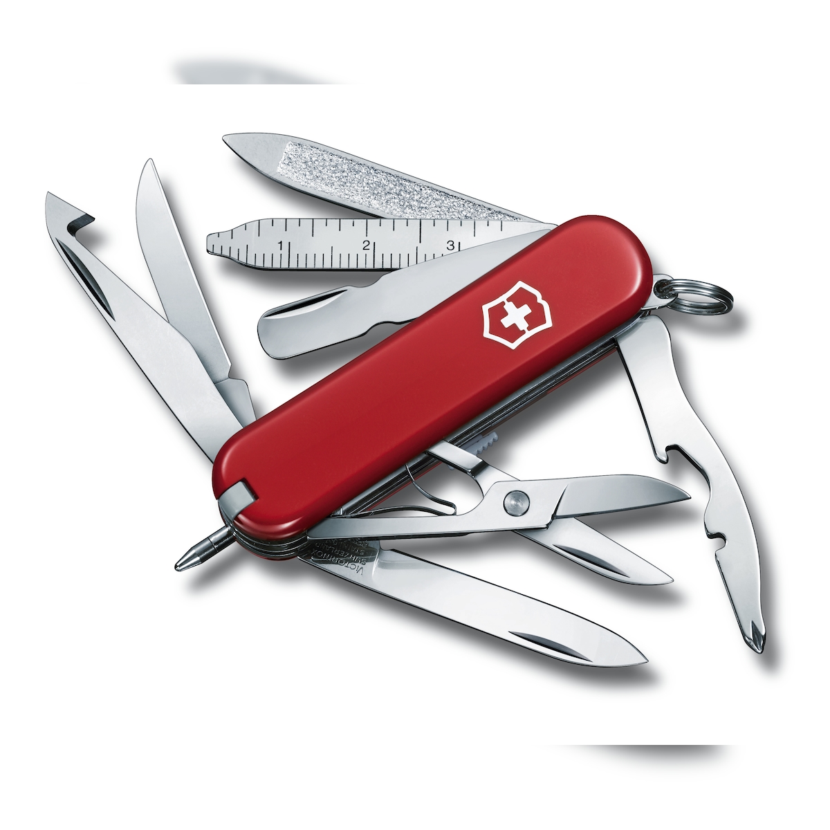 Victorinox Mini Champ kleines Mehrzweck-Taschenmesser, rot, mit 16 Werkzeugen, Größe 58 mm Image