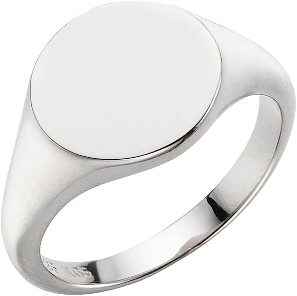 Siegelring FIRETTI "Schmuck Geschenk Silber 925 Fingerring Ring" Gr. 53, silber (silberfarben), Fingerringe, Damen, 53, Silber 925 (Sterlingsilber), 6,8mm, Exklusiv bei uns Image