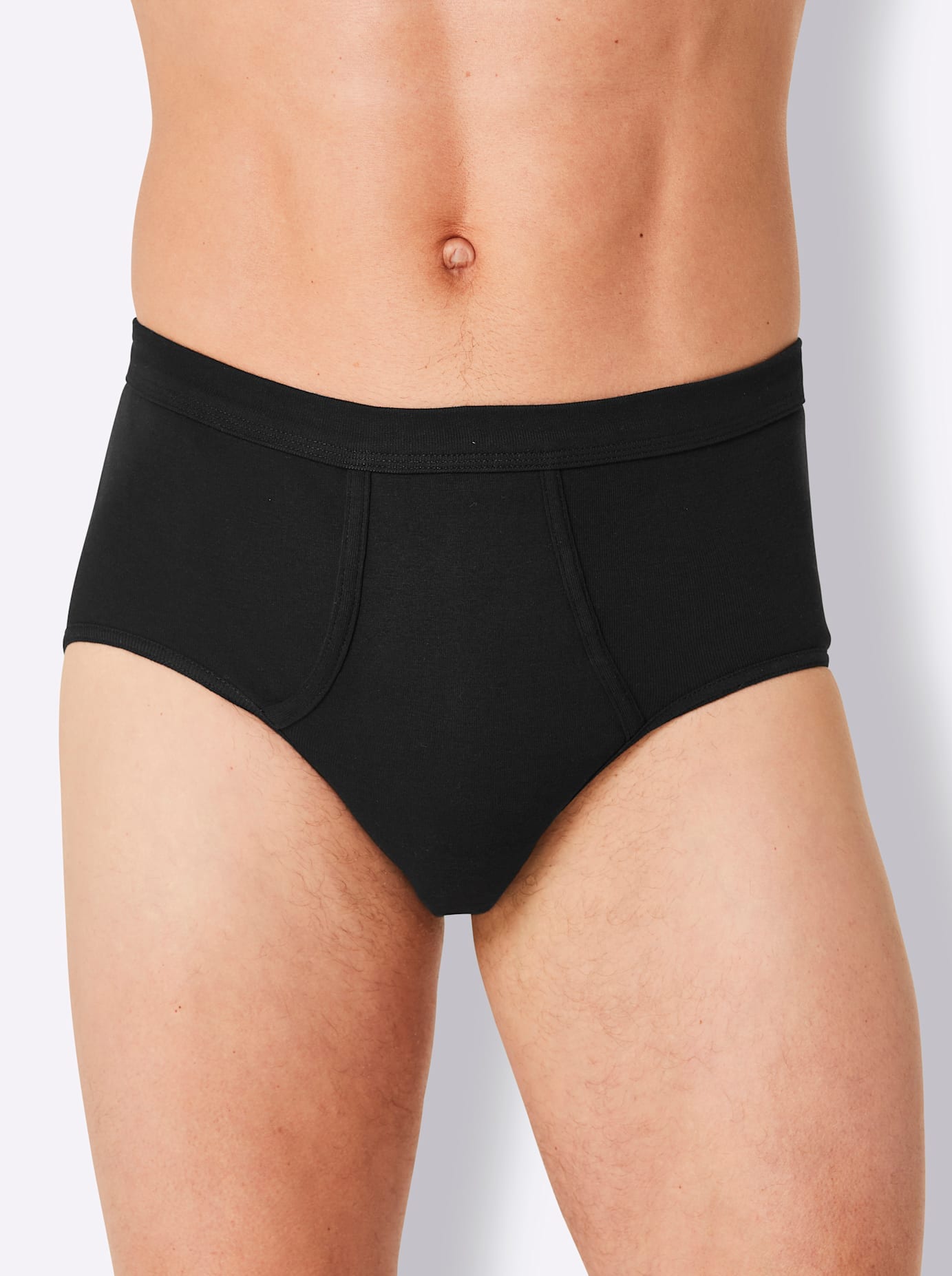 Slip KINGS CLUB, Herren, Gr. 12, grau (3x grau, meliert, 2x schwarz), 100% Baumwolle, Unterhosen Image