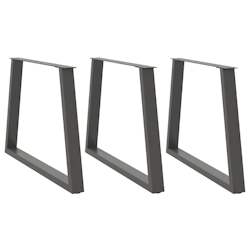 vidaXL Esstisch Beine V-Form 3 Stück Anthrazit 100x(72-73,3) cm Stahl Image