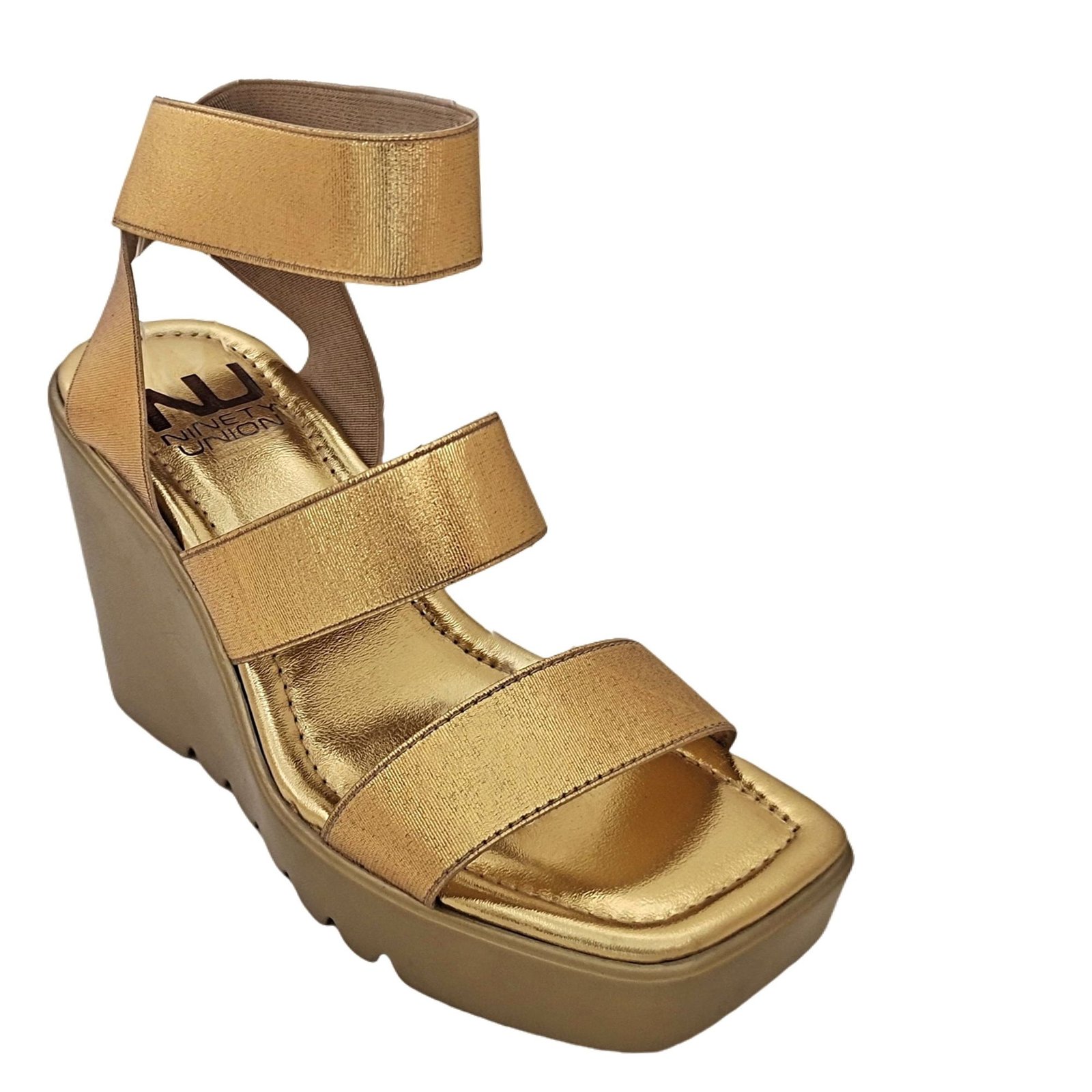 Ninety Union Paige - Womens 8 Gold,Metallic Sandal Medium
