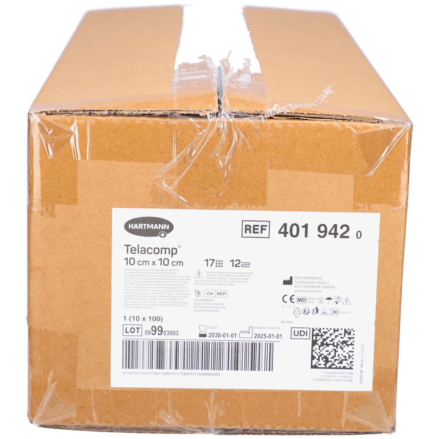 Telacomp Kompressen 10x10 cm 12fach 10x100 St Image