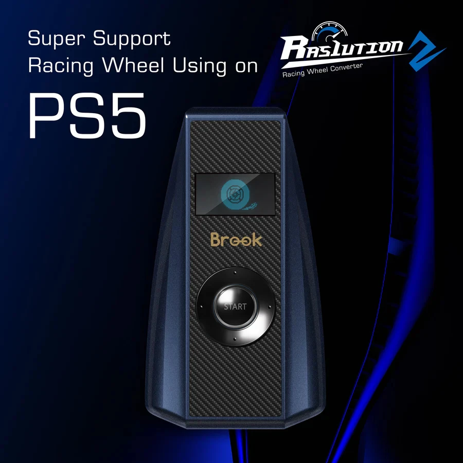 Brook Raslution 2 Racing Wheel Konverter-Adapter für PS5/PS4/PS3/Switch/Switch OLED/N Switch 2/Logitech Image