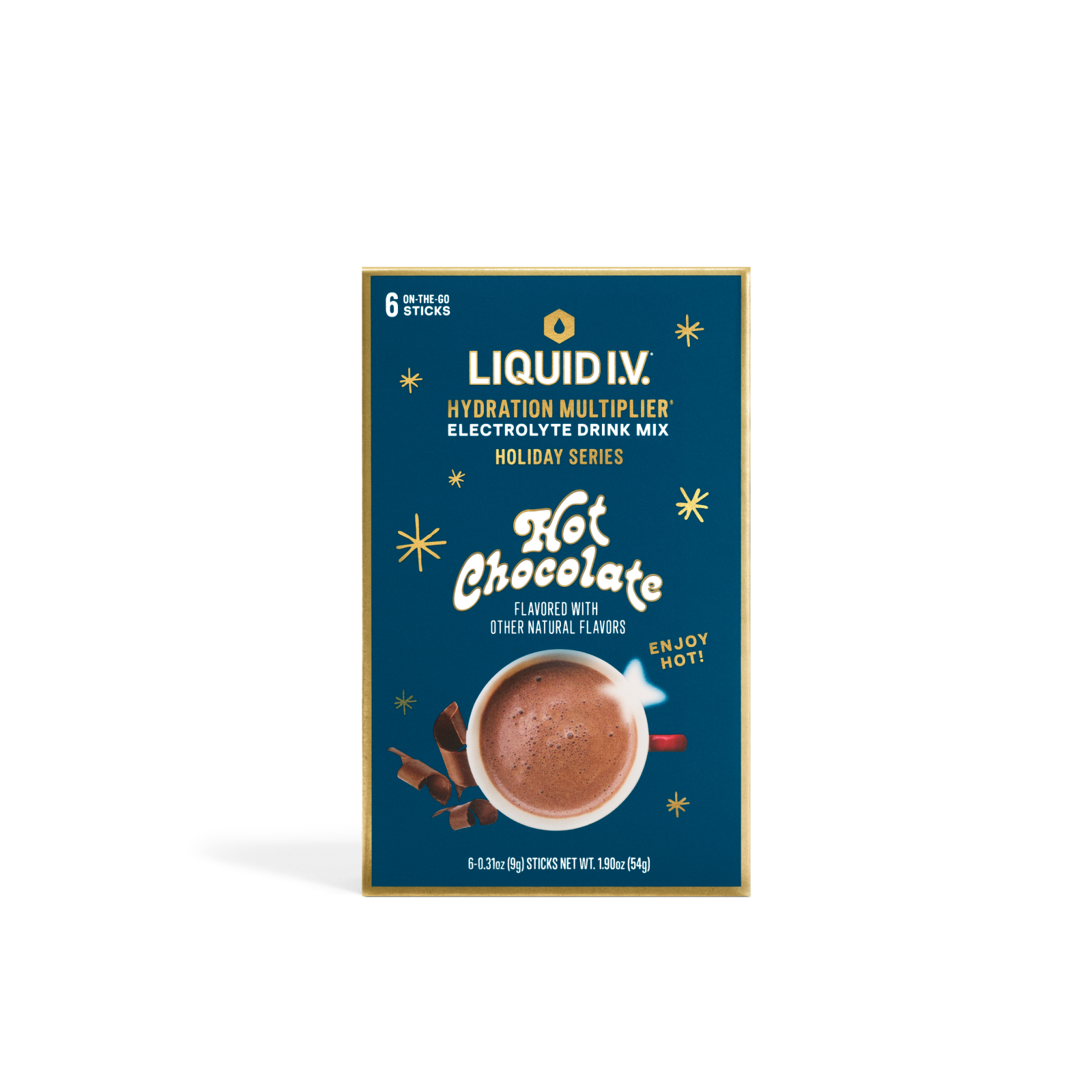 Liquid I.V.® Hot Chocolate Hydration Multiplier® (6 Pack) - Hydrating Powdered Electrolyte Drink Mix Packets W/ Real Cocoa