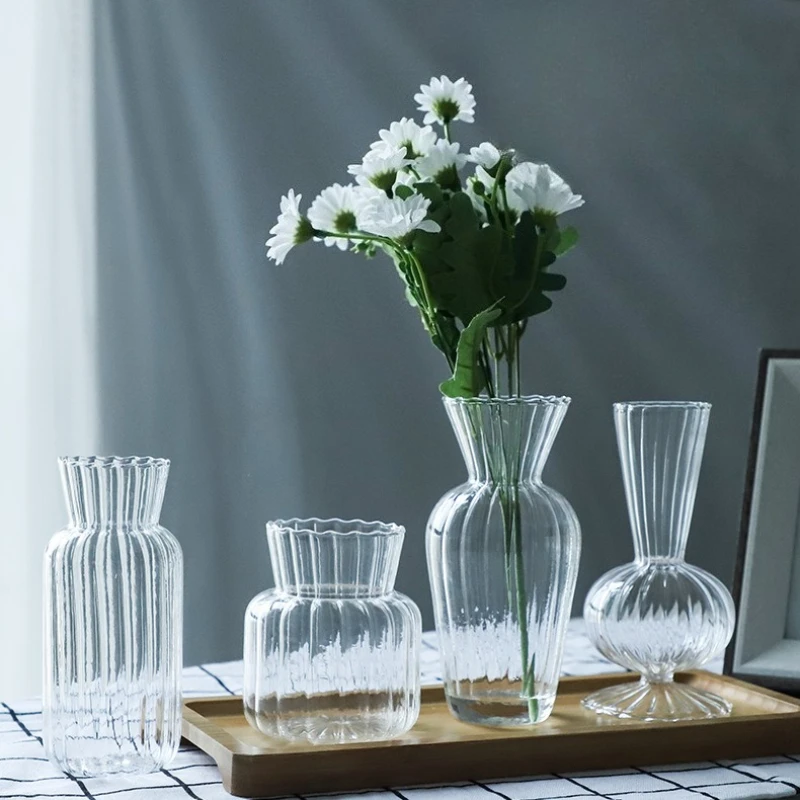 Transparente Hydrokultur-Vasen, Behälter, Flasche, Pflanzenarrangement, Glastisch, kreatives Terrarium, nordischer Blumentopf Image