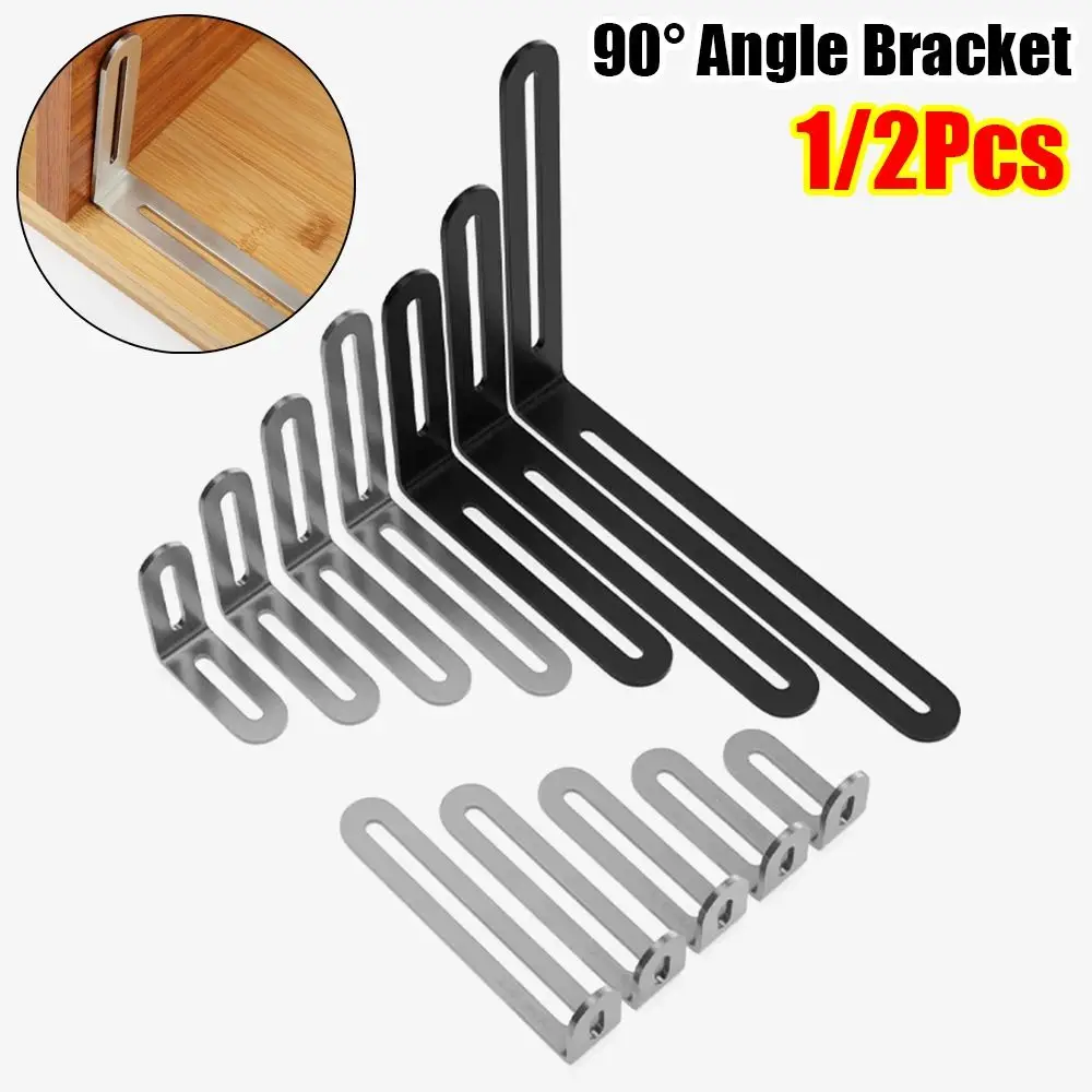 Winkelhalterung, 90-Grad-Eckstrebe, Verbindungshalterung, L-förmige Möbel, Schrank, Bildschirme, Wandregal, Stützhalterung, Befestigungselement Image