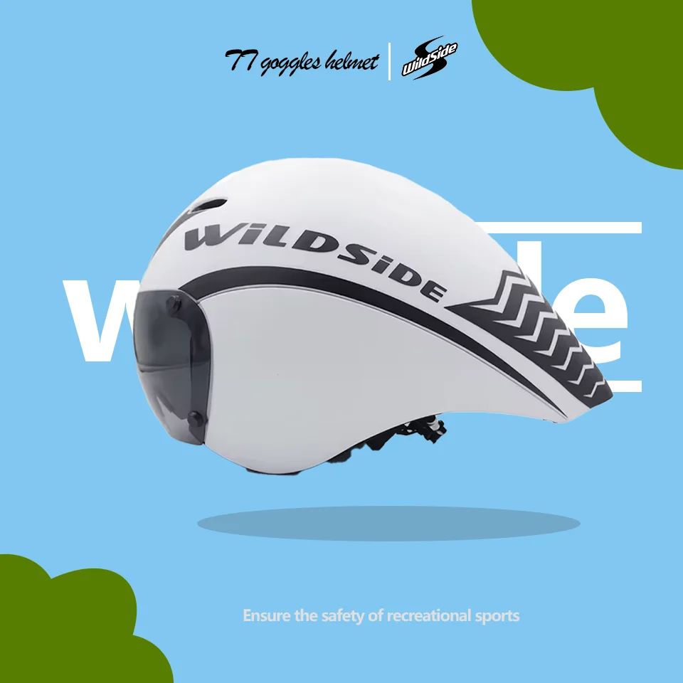 WILDSIDE TT Fahrradhelm Objektivbrille Triathlon Tri Rennradhelm Titanrennen Fahrrad Casco Ciclismo Zubehör Image