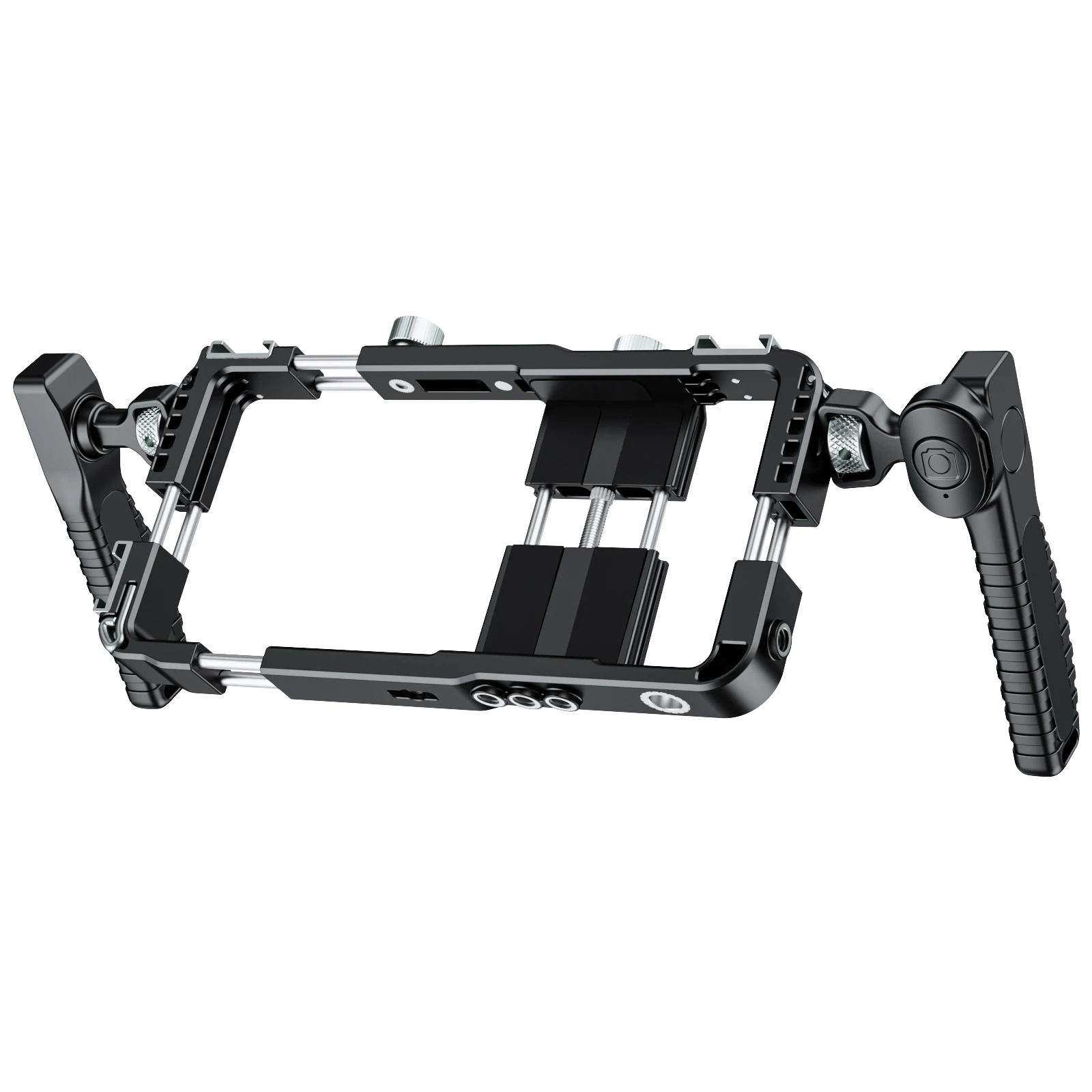 BFT-05A Telefonkäfig mit 360° ° Bluetooth-Griff und Filterhalterung, leichtes Kunststoff-Rig für Vlogging, iPhone und Android, Schwarz/Rosa/Grün Image