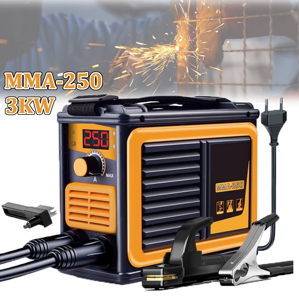 3000 W MMA-250 Tragbare Schweißmaschine Inverter Arc Elektroschweißgerät 20-250 A Strom Einstellbare Mini-Schweißmaschine Image