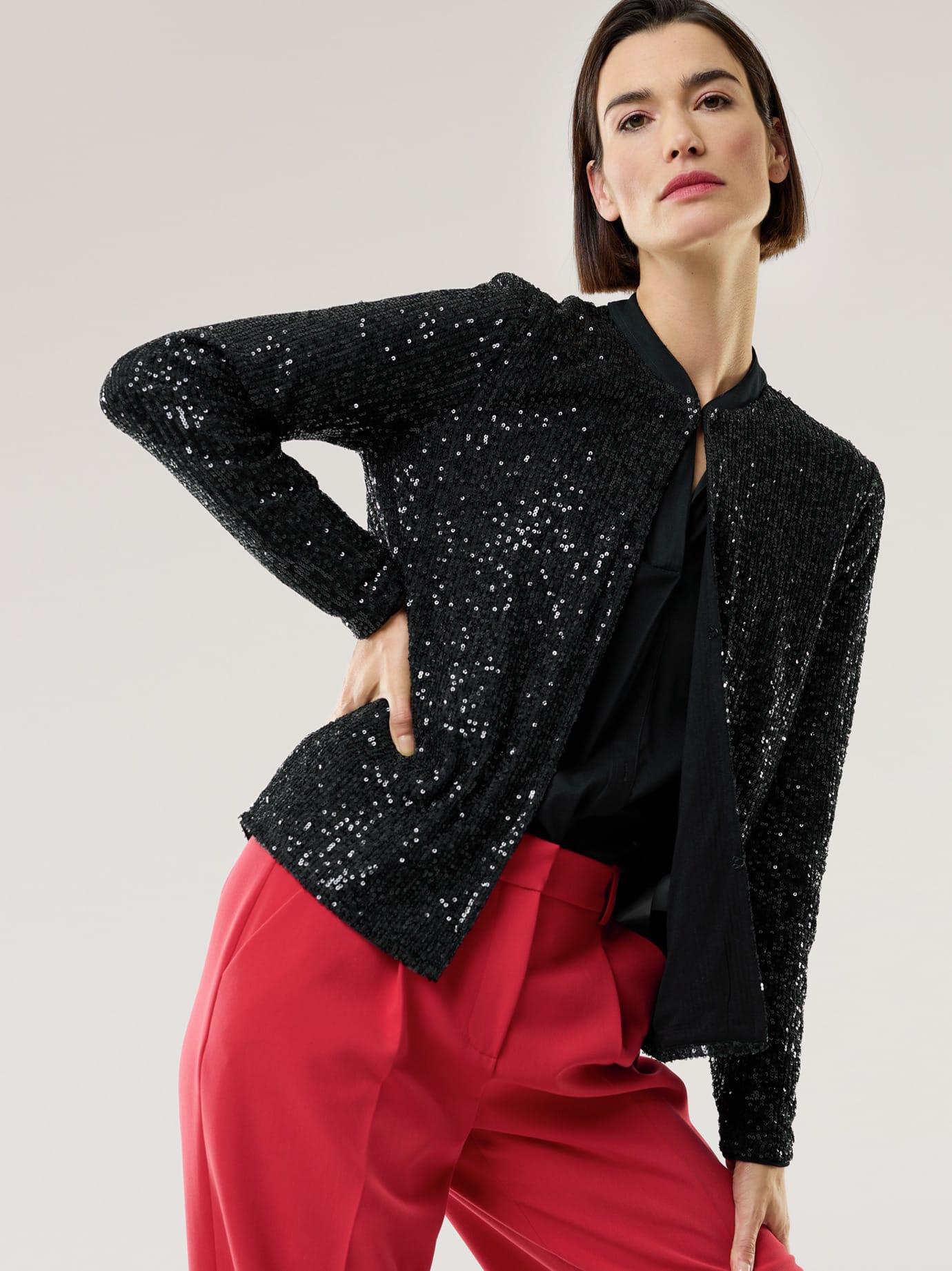 Walbusch Damen Jersey-Jacke Celebration Schwarz