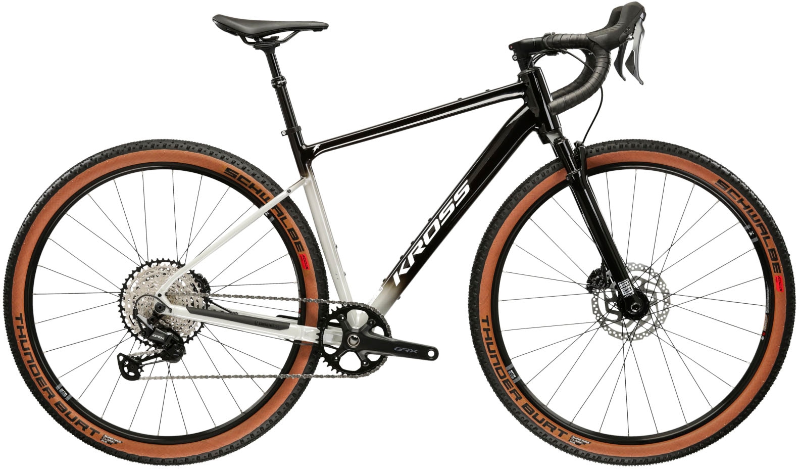 Gravelbike KROSS "Esker LTD" Gr. 53, schwarz (schwarz, schwarz), Fahrräder, 53cm, 28 Zoll (71,12cm) hinten: 28 Zoll (71,12cm) Image