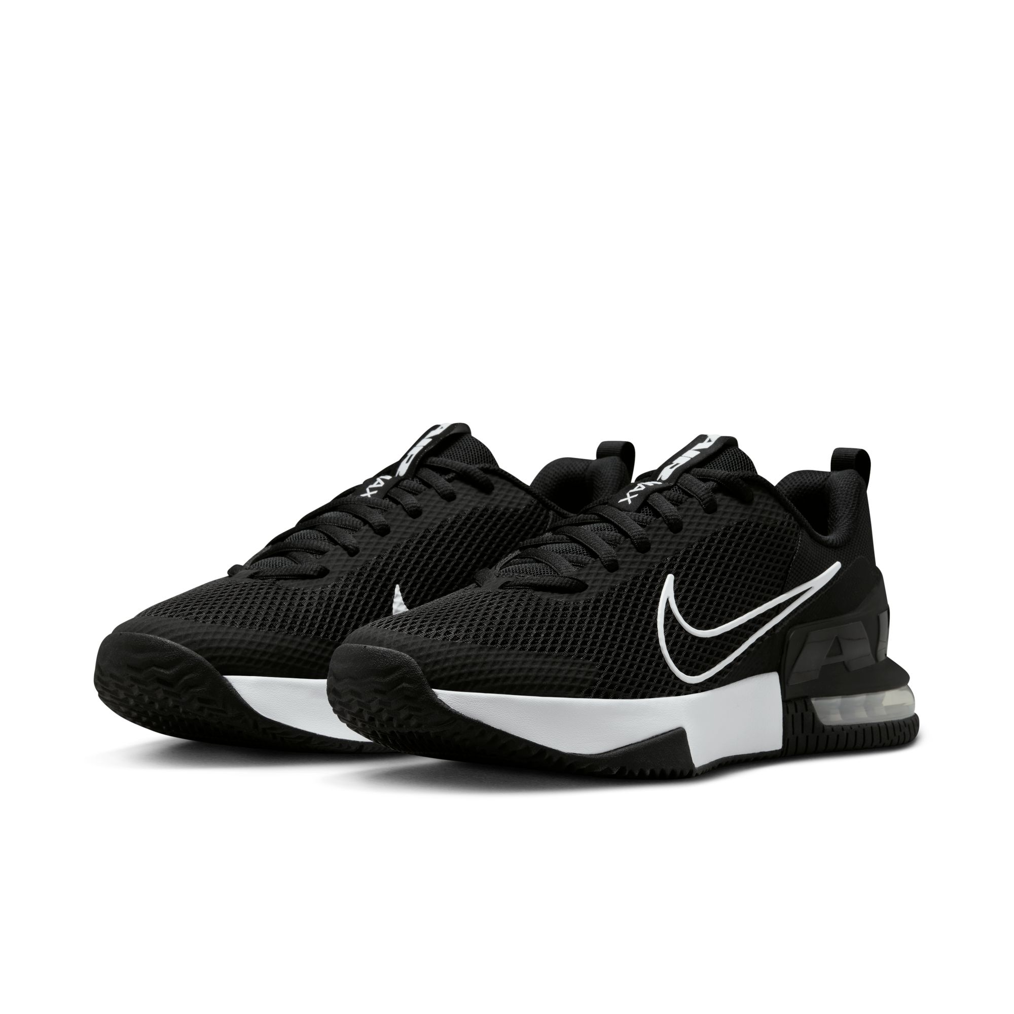 Sneaker NIKE "M AIR MAX ALPHA TRAINER 6", Herren, Gr. 44,5, schwarz, weiß, schwarz, Synthetik, Textil, Schuhe Sneaker