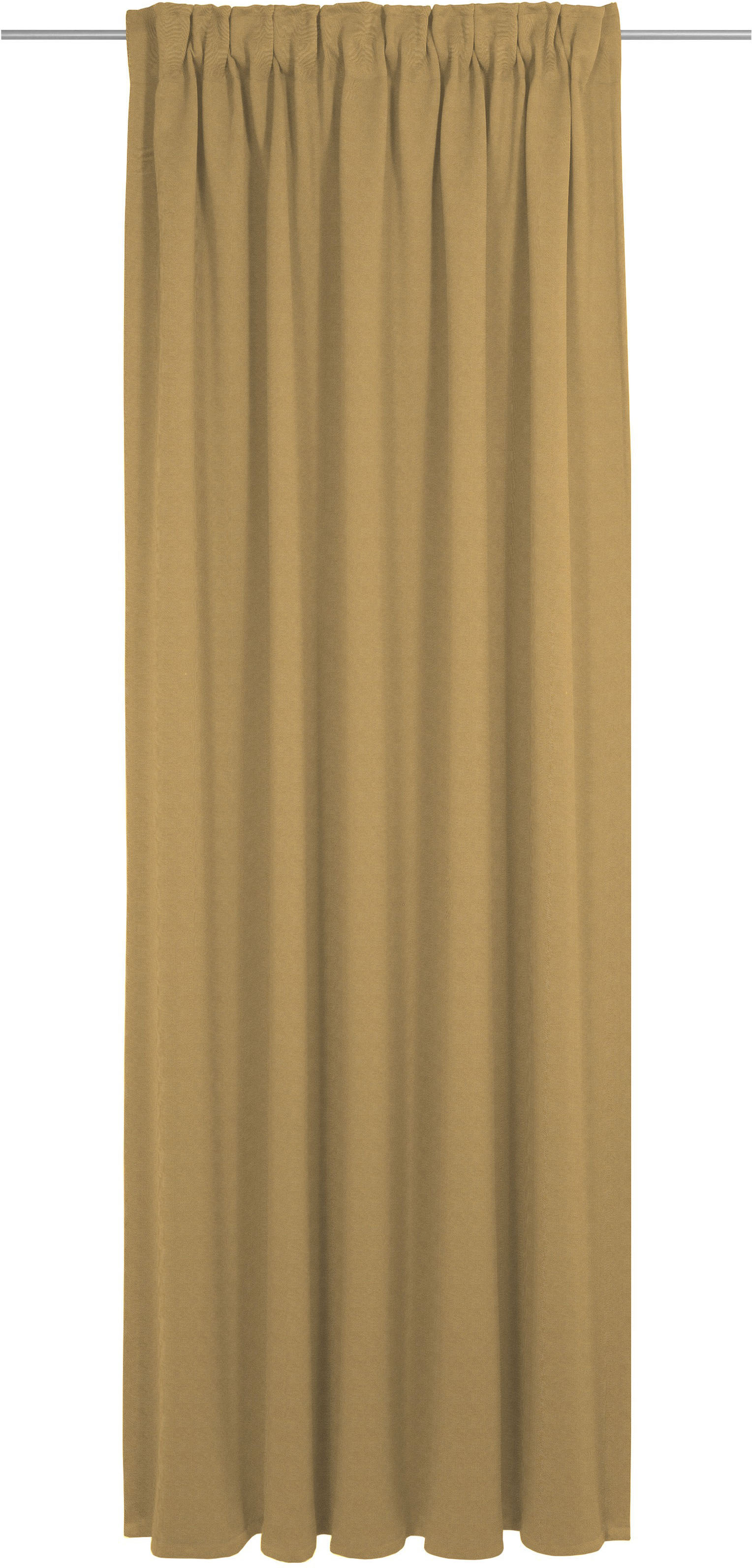 Vorhang ADAM "Uni Collection", gelb (curry), B:142cm H:265cm, Baumwolle (Bio-Baumwolle), Gardinen, Blickdichter aus 100% Bio-Baumwolle Image