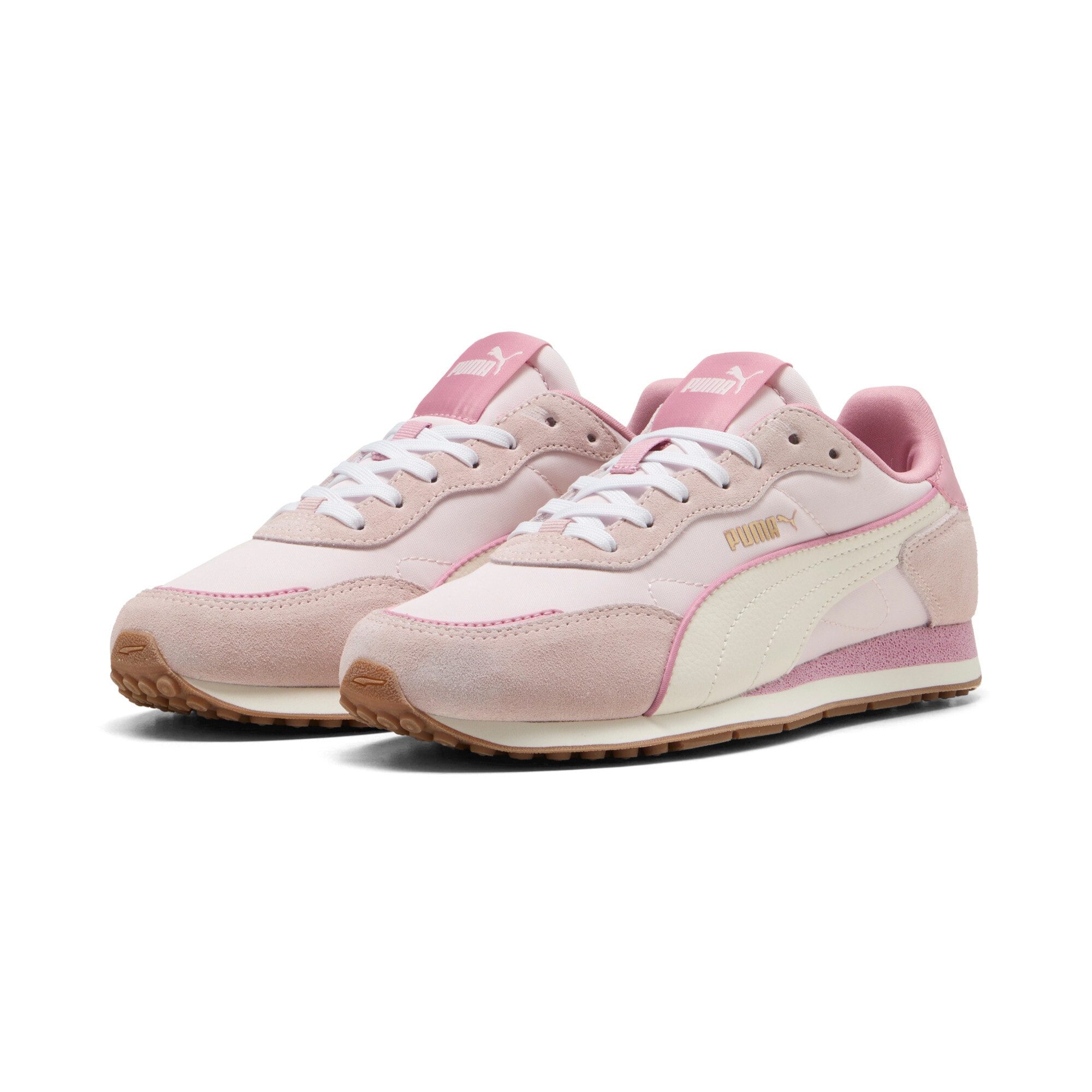 Sneaker PUMA "ST MILER ROSE", Damen, Gr. 39, beige (jasmine flower, frosted ivory, gum), mehrfarbig, Schuhe Sneaker