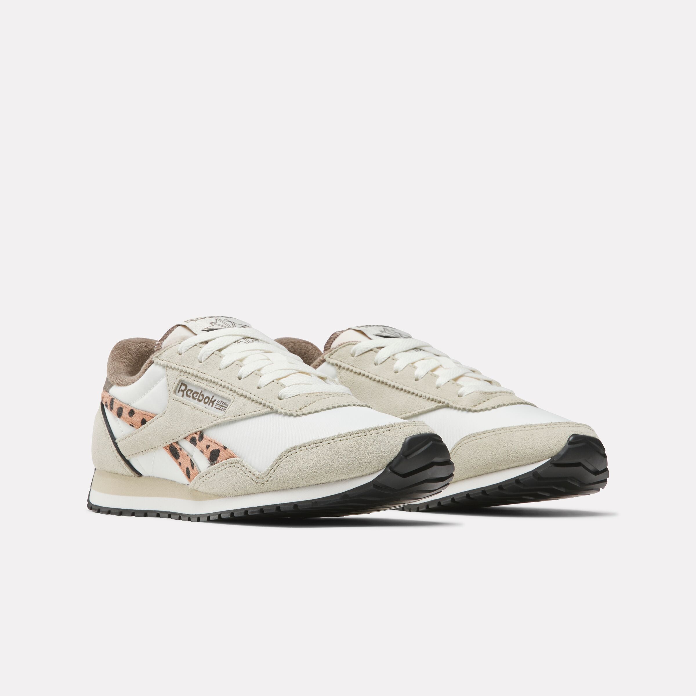 Sneaker REEBOK CLASSIC "CLASSIC AZ", Damen, Gr. 37, chalk, classic beige, trek grau, Leder, Synthetik, Textil, Schuhe Sneaker